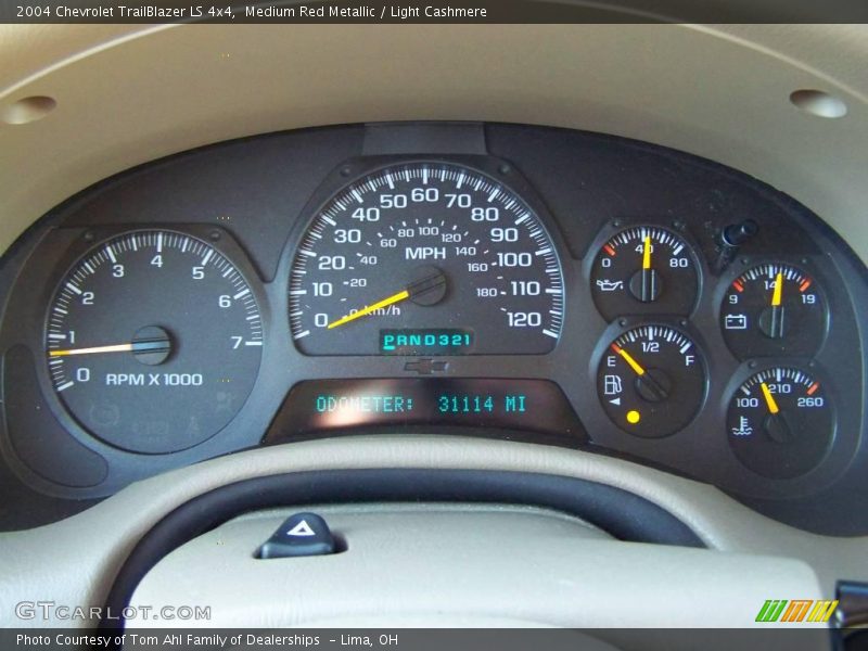 Medium Red Metallic / Light Cashmere 2004 Chevrolet TrailBlazer LS 4x4