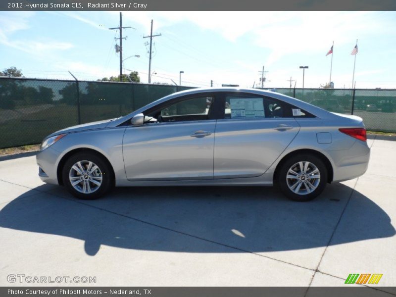 Radiant Silver / Gray 2012 Hyundai Sonata GLS