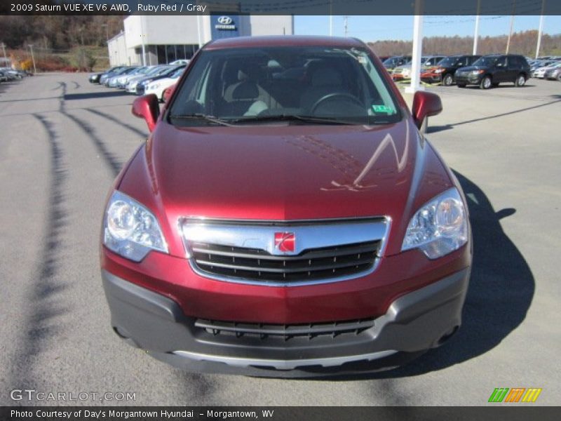 Ruby Red / Gray 2009 Saturn VUE XE V6 AWD