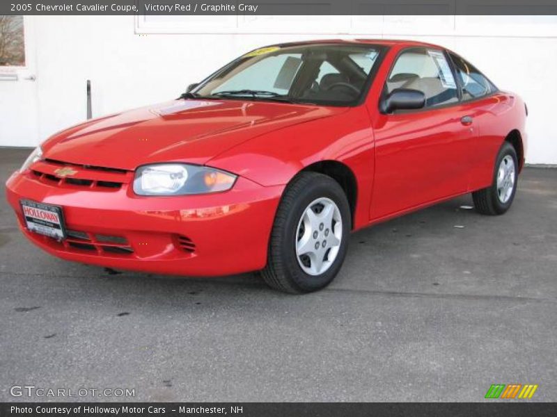 Victory Red / Graphite Gray 2005 Chevrolet Cavalier Coupe
