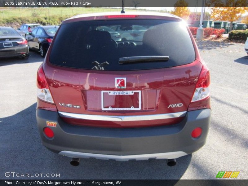 Ruby Red / Gray 2009 Saturn VUE XE V6 AWD