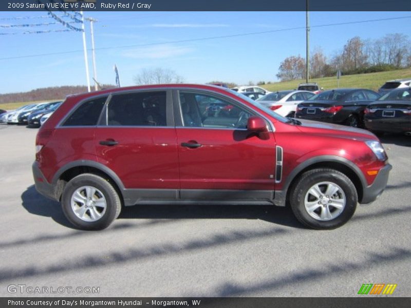 Ruby Red / Gray 2009 Saturn VUE XE V6 AWD