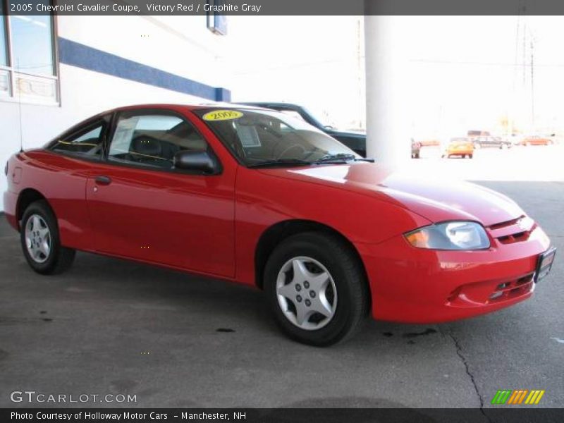 Victory Red / Graphite Gray 2005 Chevrolet Cavalier Coupe