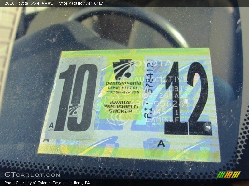 Pyrite Metallic / Ash Gray 2010 Toyota RAV4 I4 4WD