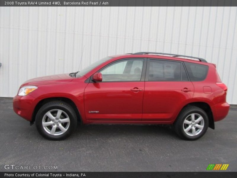 Barcelona Red Pearl / Ash 2008 Toyota RAV4 Limited 4WD