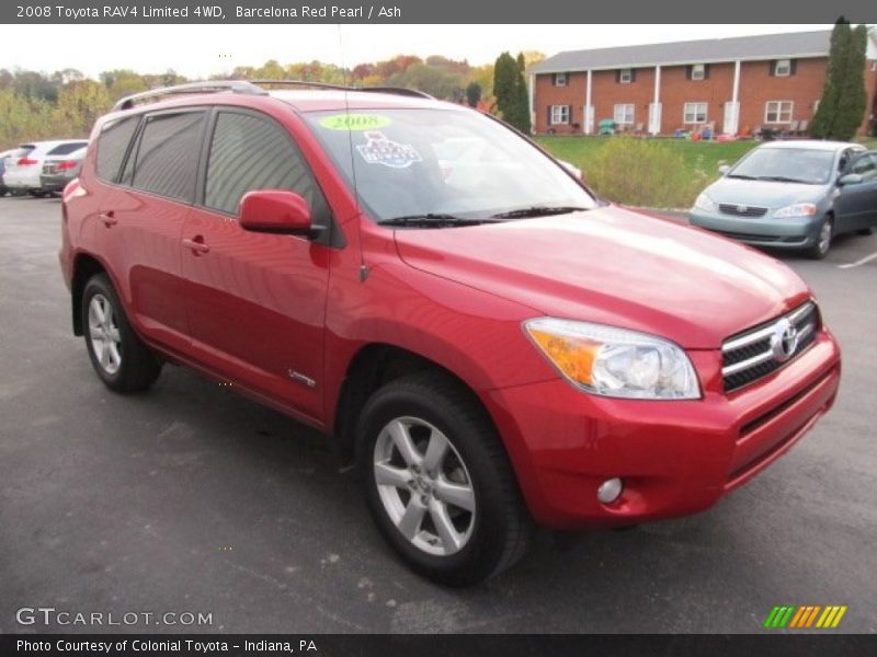Barcelona Red Pearl / Ash 2008 Toyota RAV4 Limited 4WD
