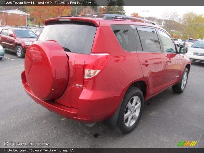 Barcelona Red Pearl / Ash 2008 Toyota RAV4 Limited 4WD