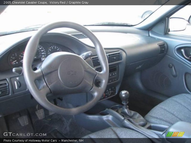 Victory Red / Graphite Gray 2005 Chevrolet Cavalier Coupe