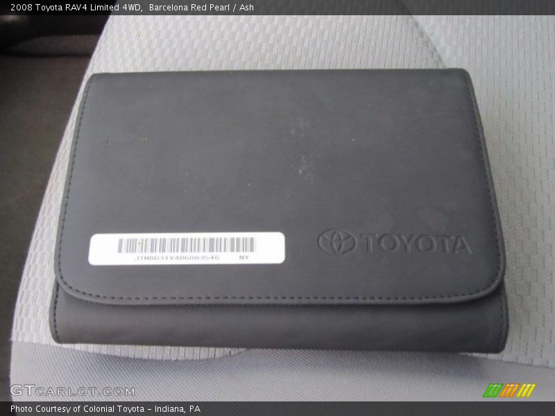 Barcelona Red Pearl / Ash 2008 Toyota RAV4 Limited 4WD
