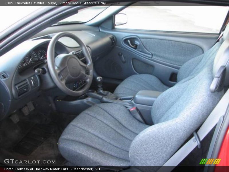 Victory Red / Graphite Gray 2005 Chevrolet Cavalier Coupe