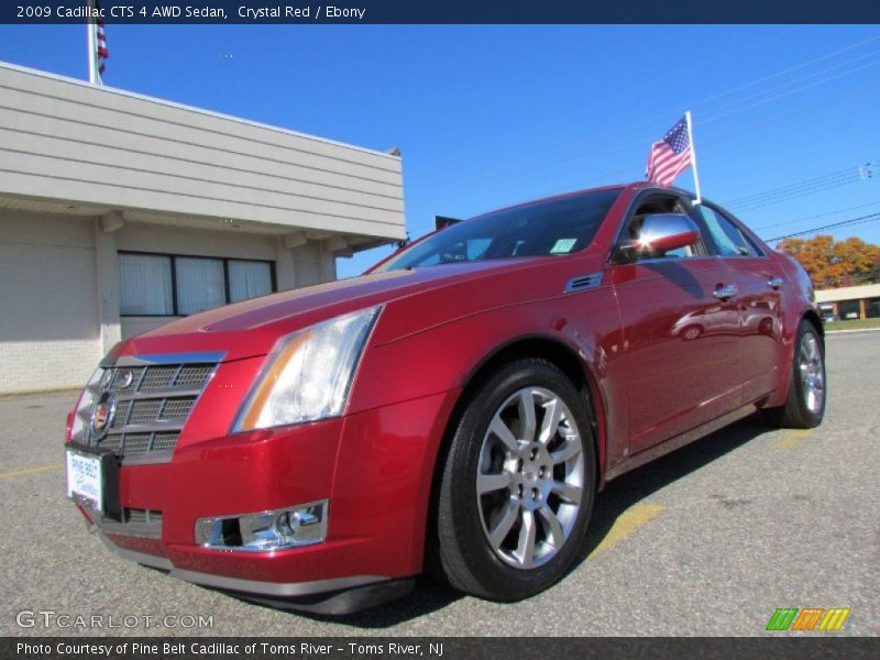 Crystal Red / Ebony 2009 Cadillac CTS 4 AWD Sedan