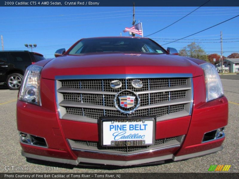 Crystal Red / Ebony 2009 Cadillac CTS 4 AWD Sedan