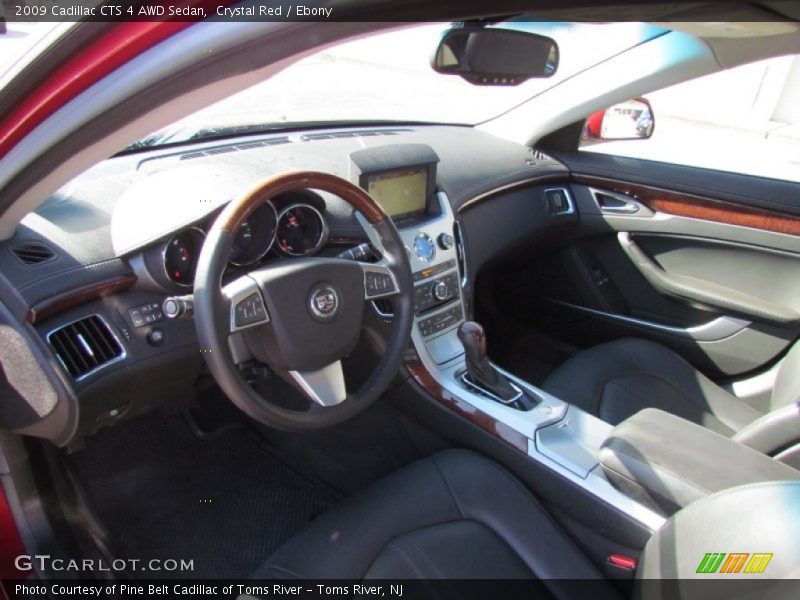 Crystal Red / Ebony 2009 Cadillac CTS 4 AWD Sedan
