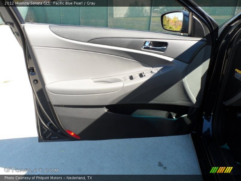Pacific Blue Pearl / Gray 2012 Hyundai Sonata GLS