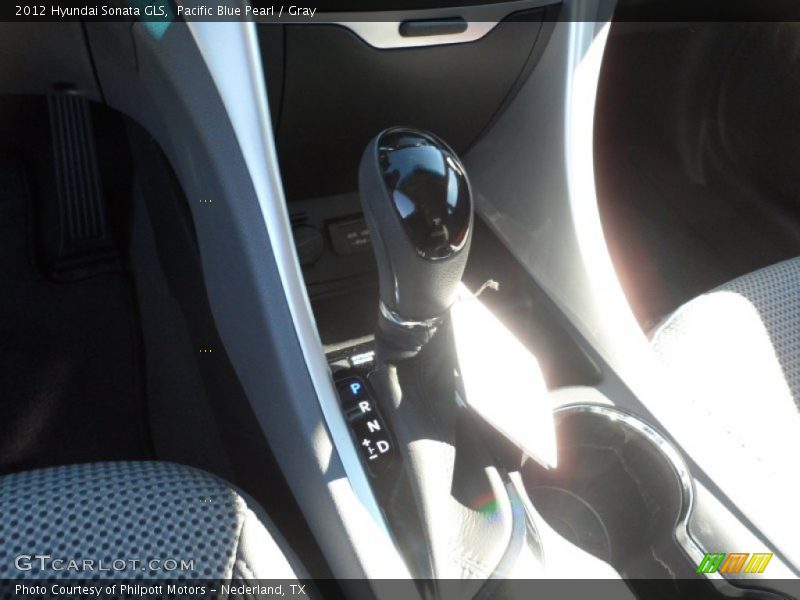 Pacific Blue Pearl / Gray 2012 Hyundai Sonata GLS