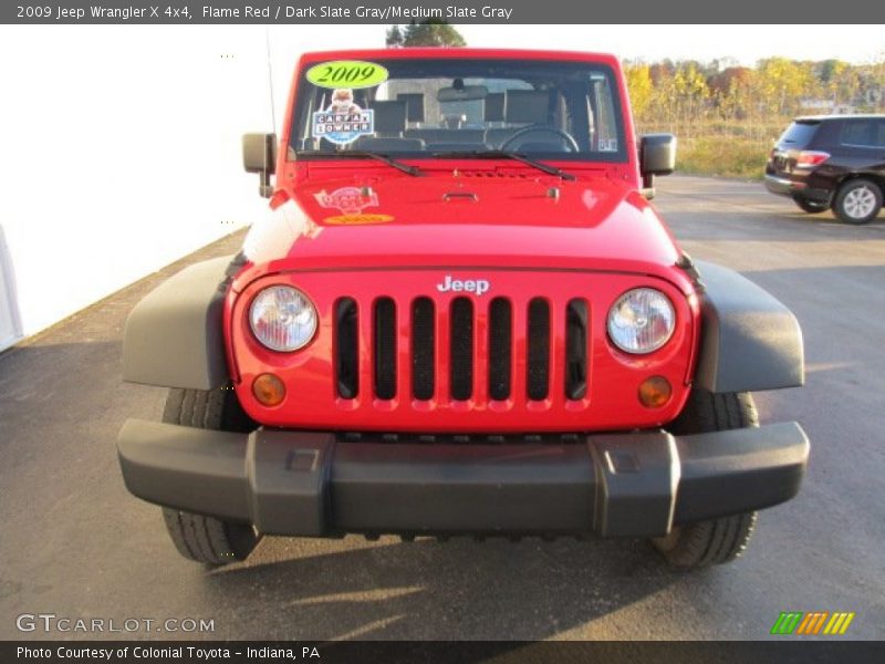 Flame Red / Dark Slate Gray/Medium Slate Gray 2009 Jeep Wrangler X 4x4