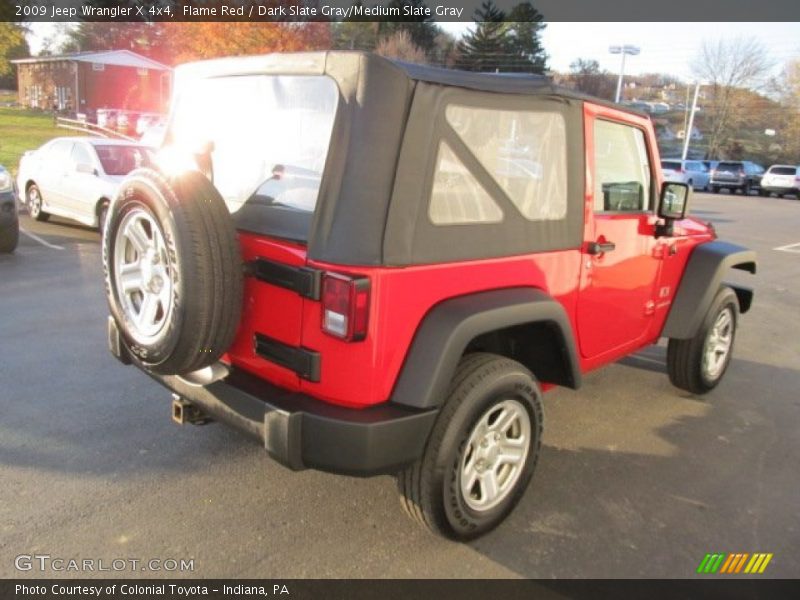 Flame Red / Dark Slate Gray/Medium Slate Gray 2009 Jeep Wrangler X 4x4