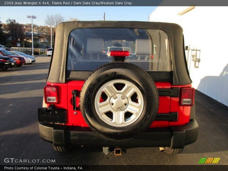 Flame Red / Dark Slate Gray/Medium Slate Gray 2009 Jeep Wrangler X 4x4