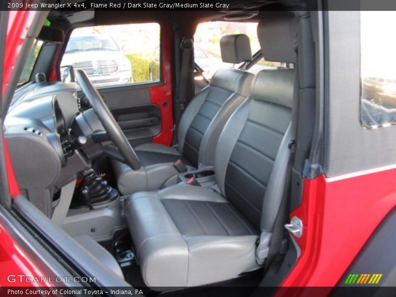 Flame Red / Dark Slate Gray/Medium Slate Gray 2009 Jeep Wrangler X 4x4