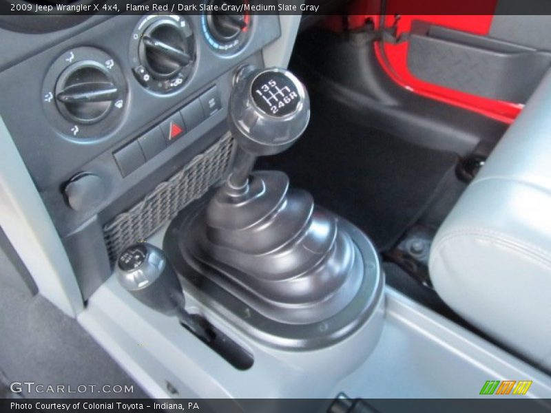 Flame Red / Dark Slate Gray/Medium Slate Gray 2009 Jeep Wrangler X 4x4