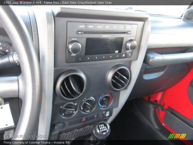Flame Red / Dark Slate Gray/Medium Slate Gray 2009 Jeep Wrangler X 4x4