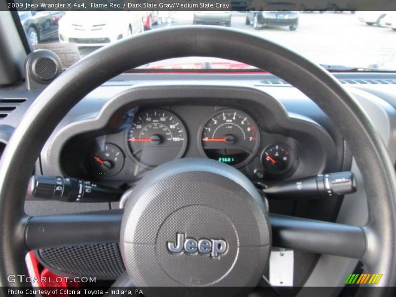 Flame Red / Dark Slate Gray/Medium Slate Gray 2009 Jeep Wrangler X 4x4