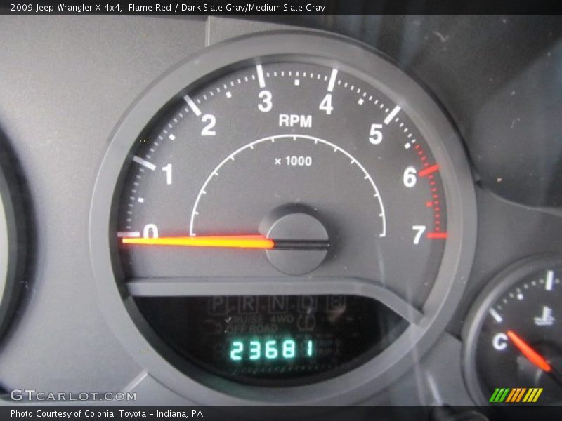 Flame Red / Dark Slate Gray/Medium Slate Gray 2009 Jeep Wrangler X 4x4