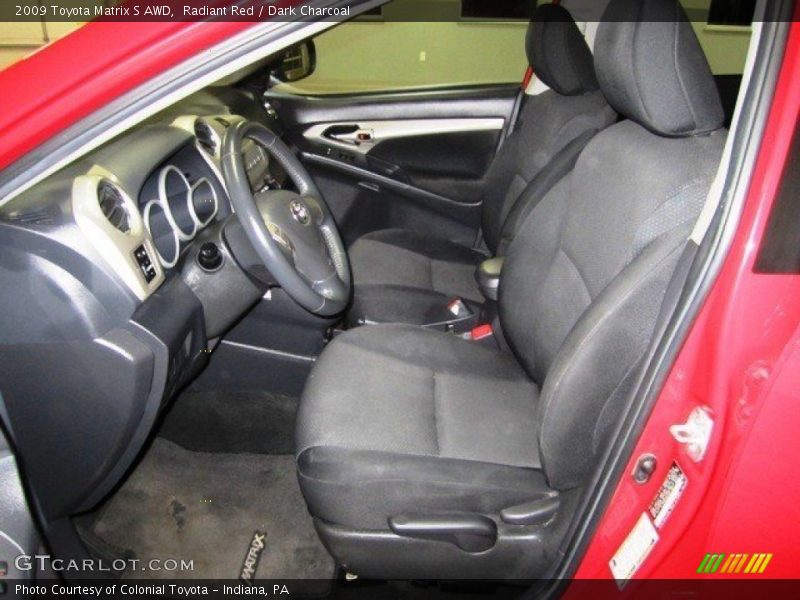 Radiant Red / Dark Charcoal 2009 Toyota Matrix S AWD