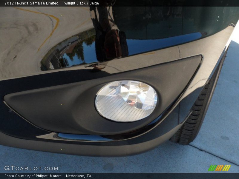 Twilight Black / Beige 2012 Hyundai Santa Fe Limited