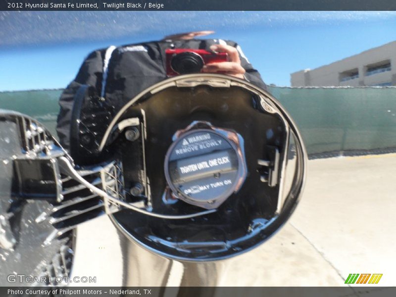Twilight Black / Beige 2012 Hyundai Santa Fe Limited