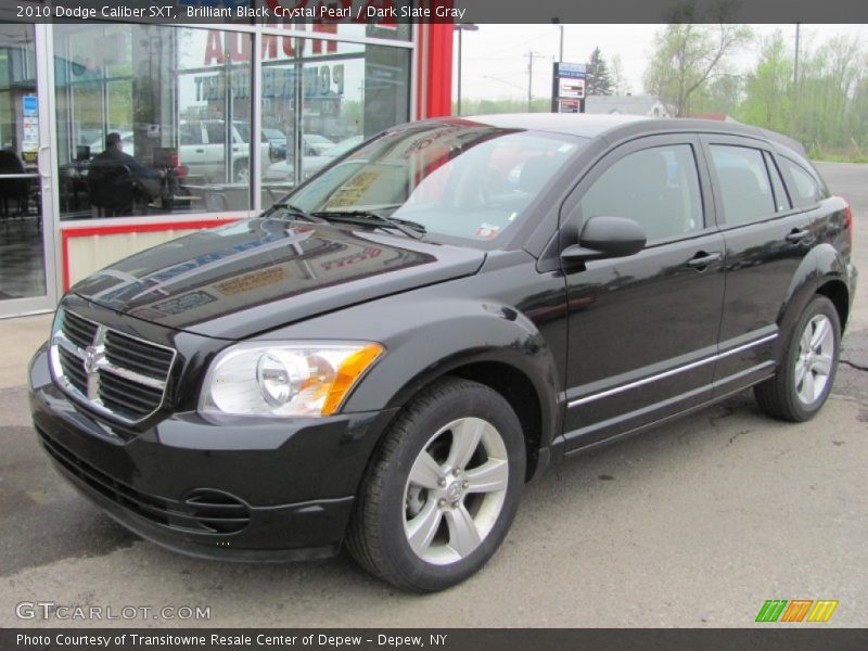Brilliant Black Crystal Pearl / Dark Slate Gray 2010 Dodge Caliber SXT