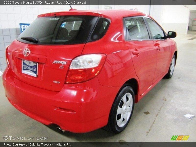 Radiant Red / Dark Charcoal 2009 Toyota Matrix S AWD