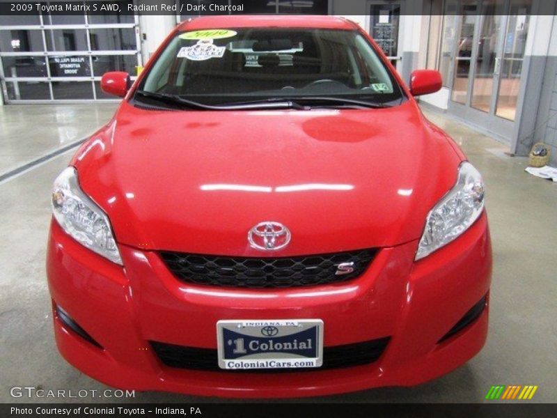 Radiant Red / Dark Charcoal 2009 Toyota Matrix S AWD