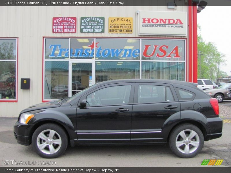 Brilliant Black Crystal Pearl / Dark Slate Gray 2010 Dodge Caliber SXT
