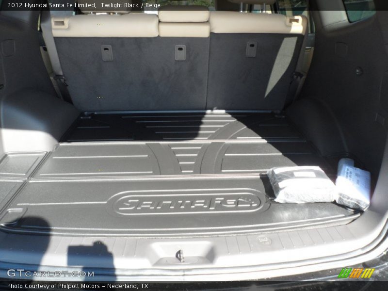 Twilight Black / Beige 2012 Hyundai Santa Fe Limited