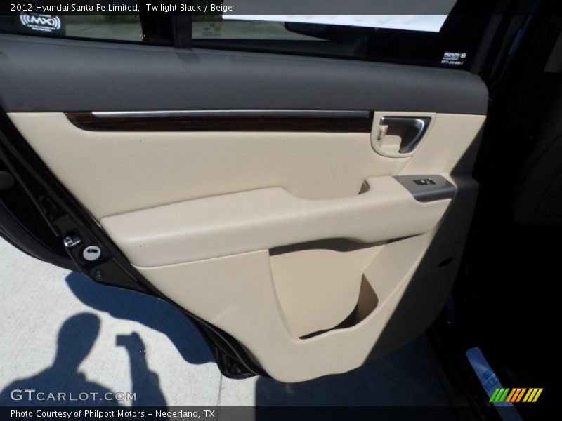Twilight Black / Beige 2012 Hyundai Santa Fe Limited