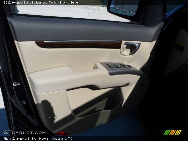 Twilight Black / Beige 2012 Hyundai Santa Fe Limited