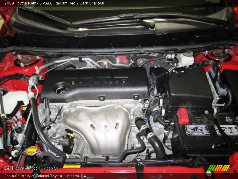 Radiant Red / Dark Charcoal 2009 Toyota Matrix S AWD