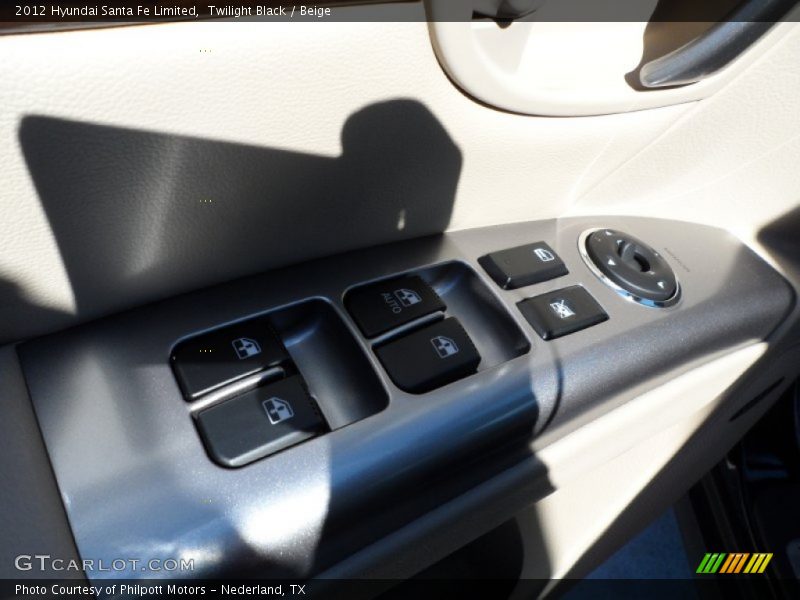 Twilight Black / Beige 2012 Hyundai Santa Fe Limited