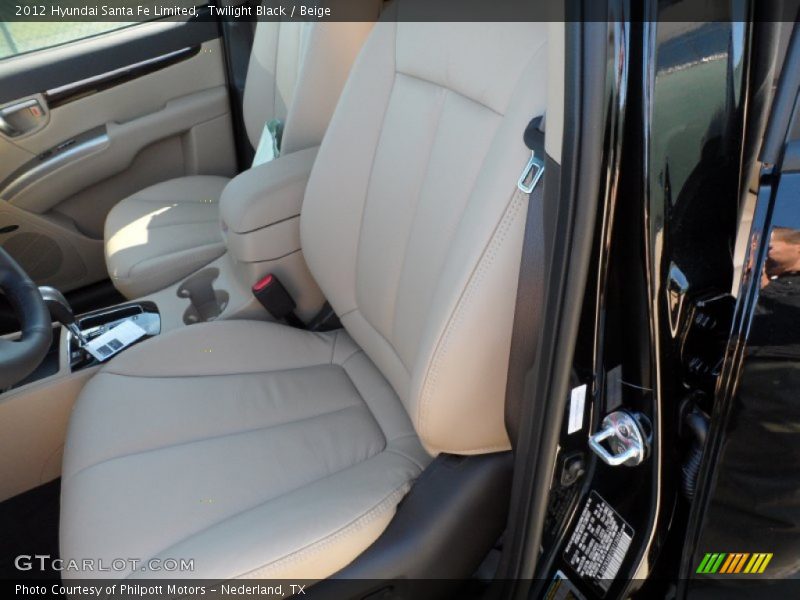  2012 Santa Fe Limited Beige Interior
