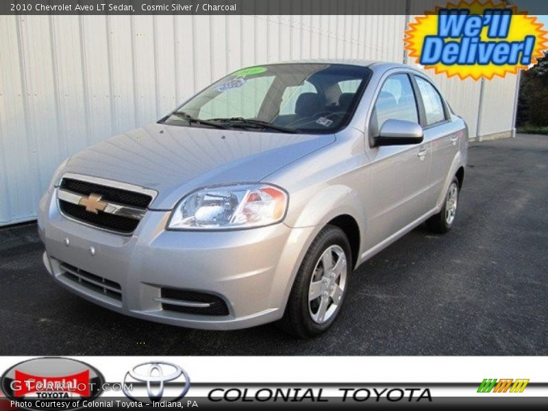 Cosmic Silver / Charcoal 2010 Chevrolet Aveo LT Sedan