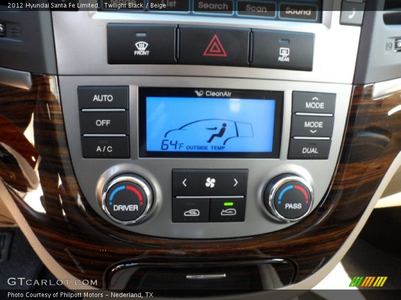 Controls of 2012 Santa Fe Limited
