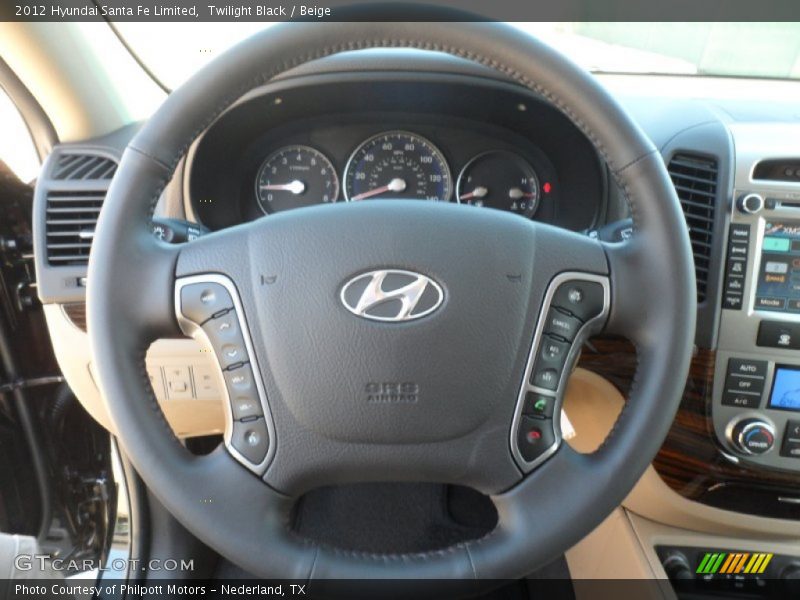  2012 Santa Fe Limited Steering Wheel