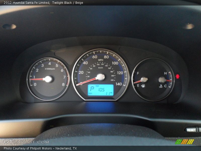  2012 Santa Fe Limited Limited Gauges