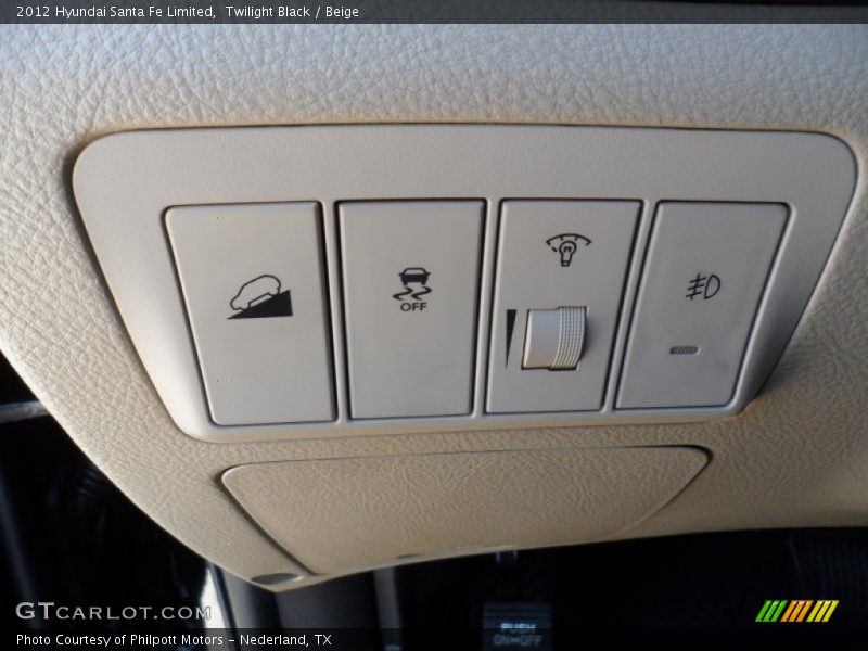 Controls of 2012 Santa Fe Limited