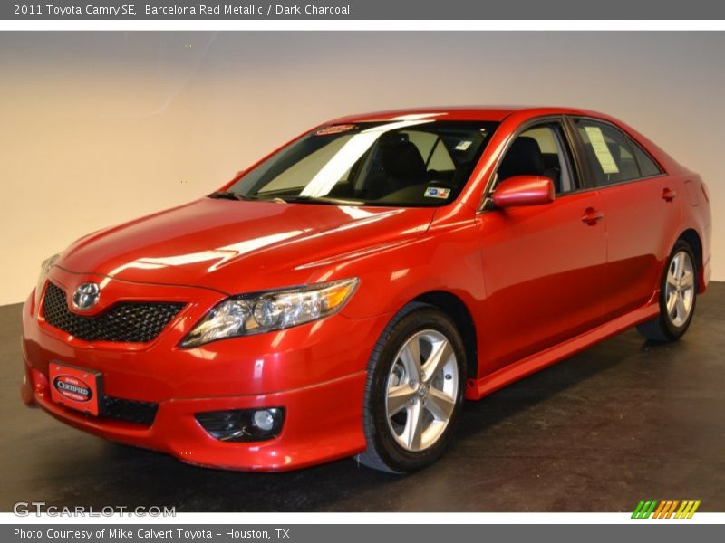 Barcelona Red Metallic / Dark Charcoal 2011 Toyota Camry SE
