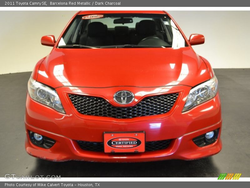 Barcelona Red Metallic / Dark Charcoal 2011 Toyota Camry SE