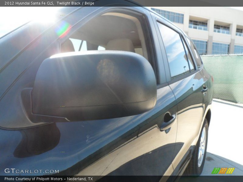 Twilight Black / Beige 2012 Hyundai Santa Fe GLS