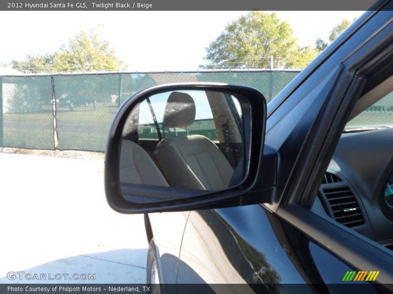 Twilight Black / Beige 2012 Hyundai Santa Fe GLS