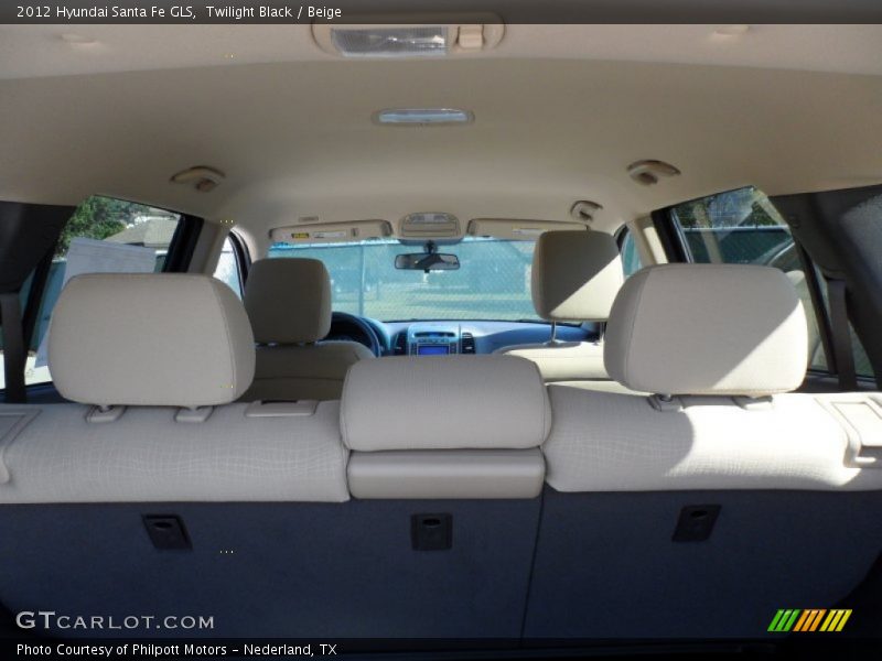 Twilight Black / Beige 2012 Hyundai Santa Fe GLS